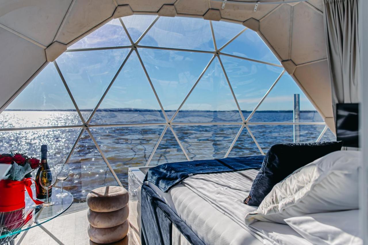 Grand Ht Houseboats - Domki Na Wodzie - Sauna, Jacuzzi, Kominek Mielno  Esterno foto